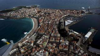 Vista aérea de La Coruña