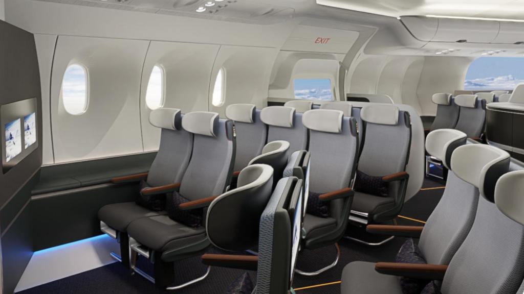 Interior de la aeronave