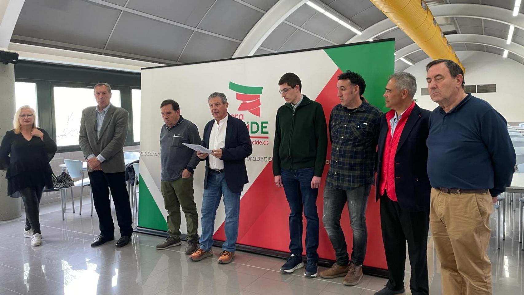 Manuel Fuentes, portavoz de Ahora Decide, en el III Congreso de Ahora Decide