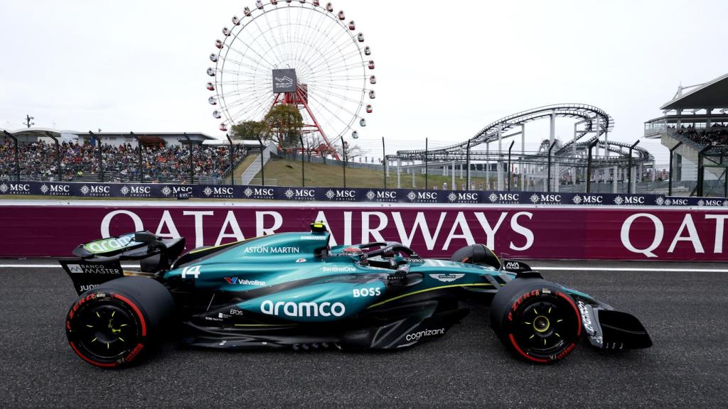 Fernando Alonso, en la clasificación del Gran Premio de Japón