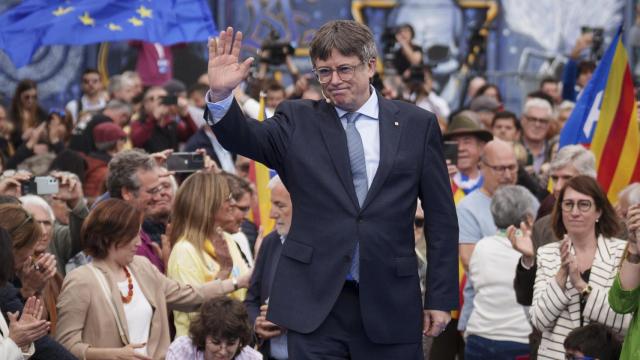 El candidato de JxCat y expresidente de la Generalitat, Carles Puigdemont.