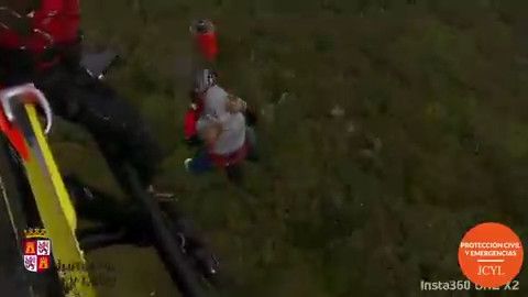 Rescate al senderista herido en la provincia de Burgos