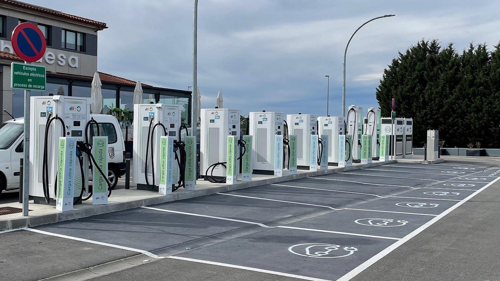 Estación de Iberdrola y BP Pulse en la provincia de Burgos.