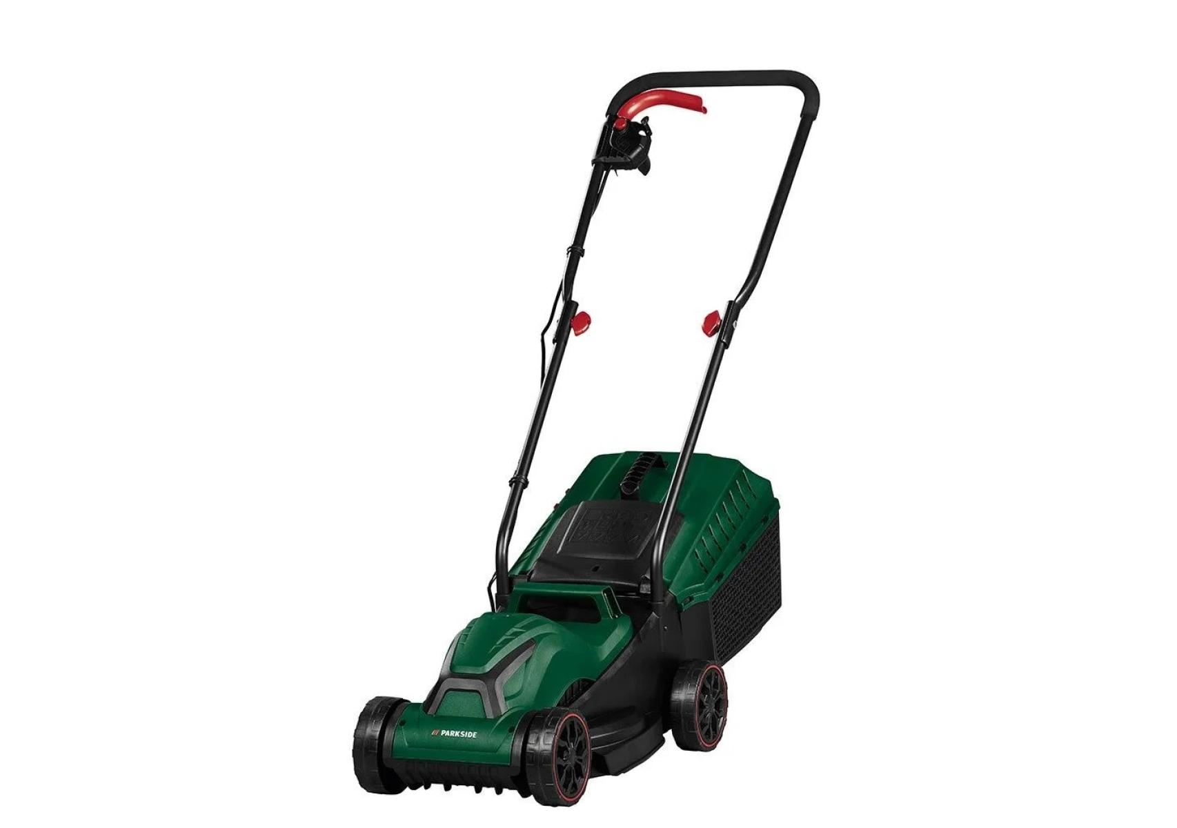 Cortacésped eléctrico de Lidl.