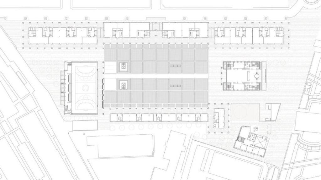 Plano de la plaza de Leganés inaugurada en 2008