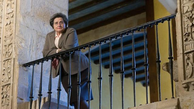 Charo Heras, en el Parador de Zamora