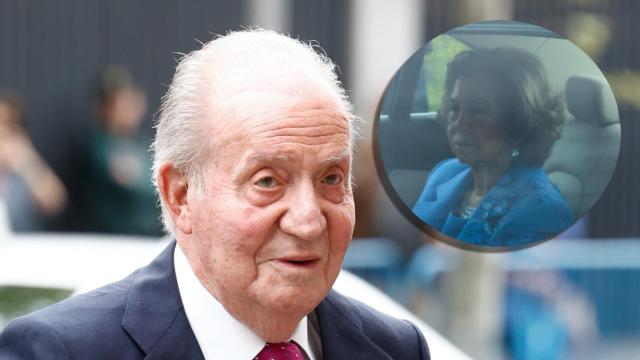 Juan Carlos y Sofía en la boda de Almeida. Montaje de JALEOS.