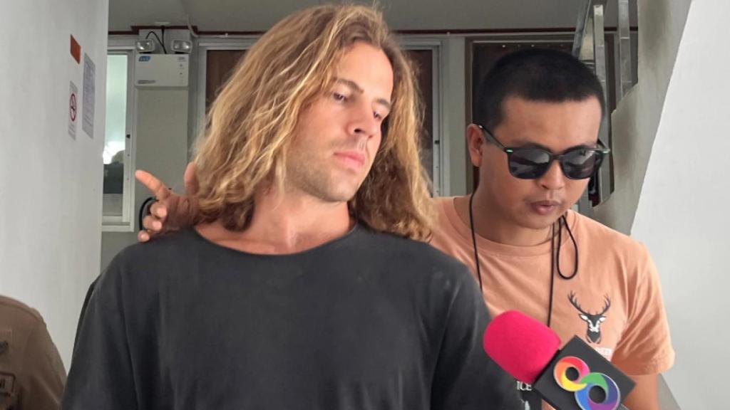 Daniel Sancho, tras ser detenido.