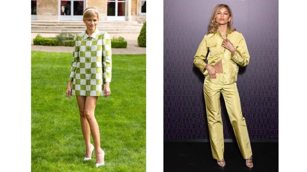 Zendaya luciendo su diversidad de peinados con el nuevo look rubio