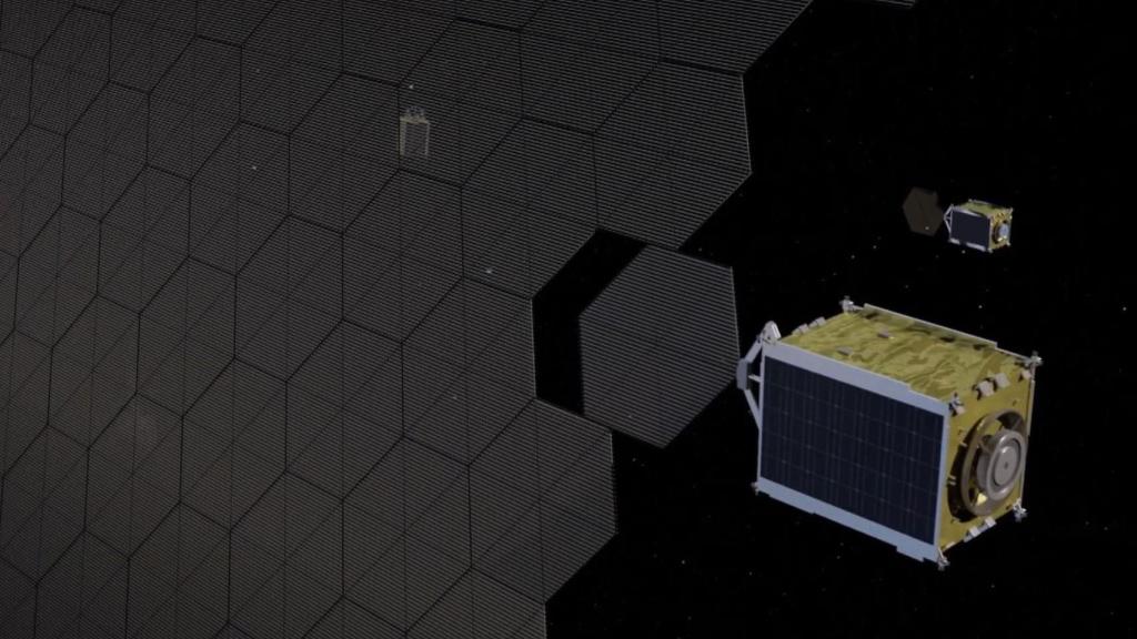 Robots en órbita se encargarían de ensamblar la enomre planta solar