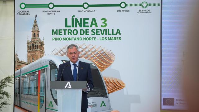 El alcalde de Sevilla, José Luis Sanz, este lunes en Sevilla