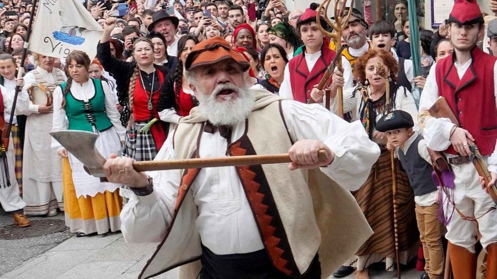 Carolo tira la Porta da Gamboa en la Reconquista 2024.
