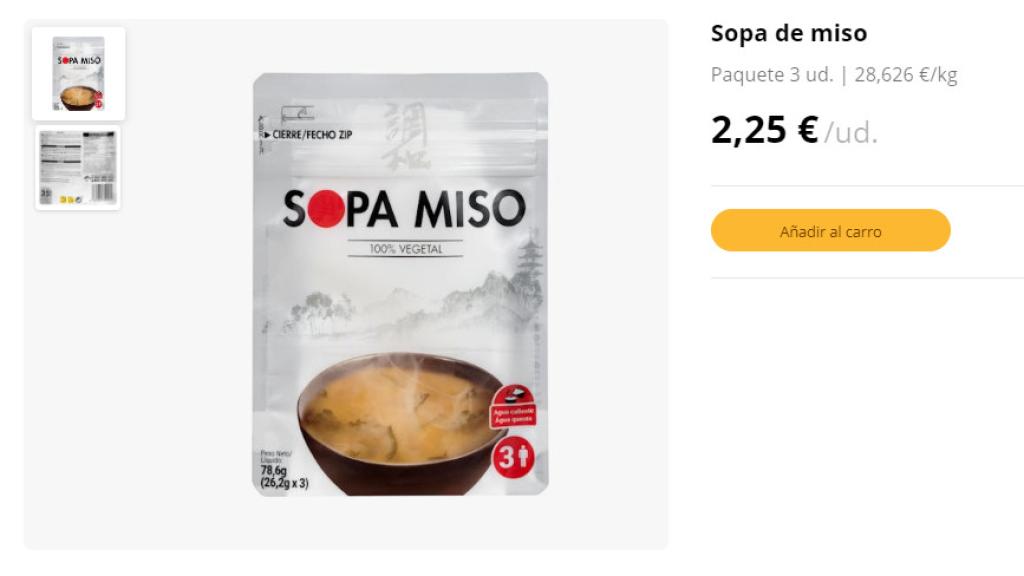 Sopa miso.