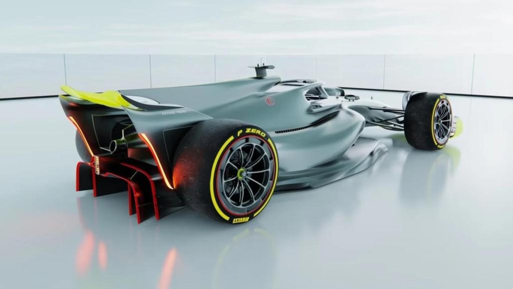 Maqueta de cómo serían los F1 en 2026