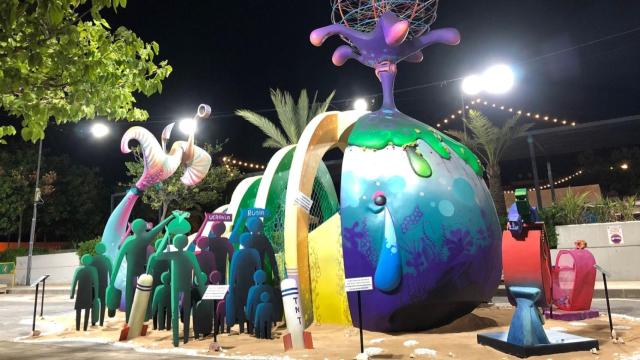 La obra Help de la Foguera Rabassa en el año 2022.