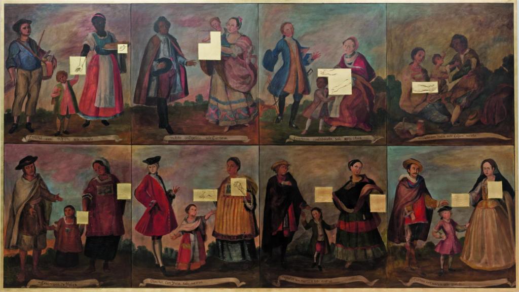Sandra Gamarra: 'Racismo ilustrado III',  parte del proyecto 'Pinacoteca migrante'