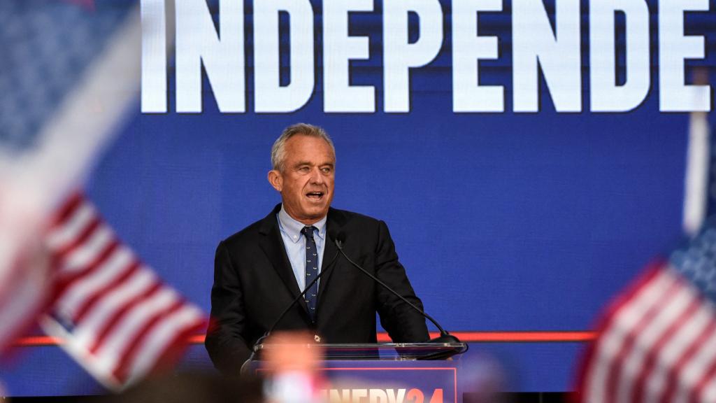 RFK Jr, candidato independiente en las elecciones presidenciales estadounidenses de 2024.