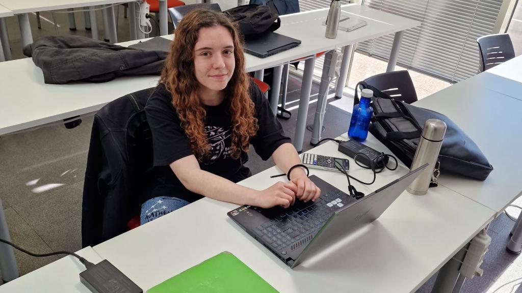 Marta Pérez, en la U-tad.