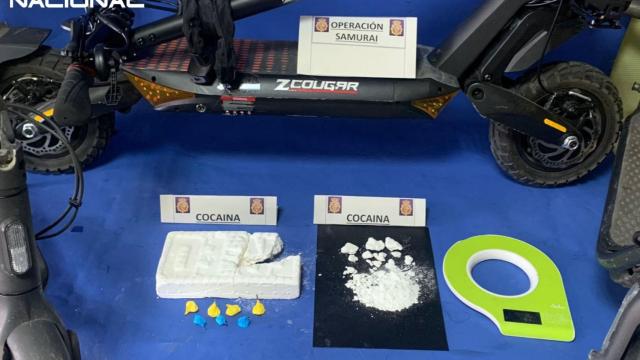 Imagen de las sustancias requisadas al detenido.