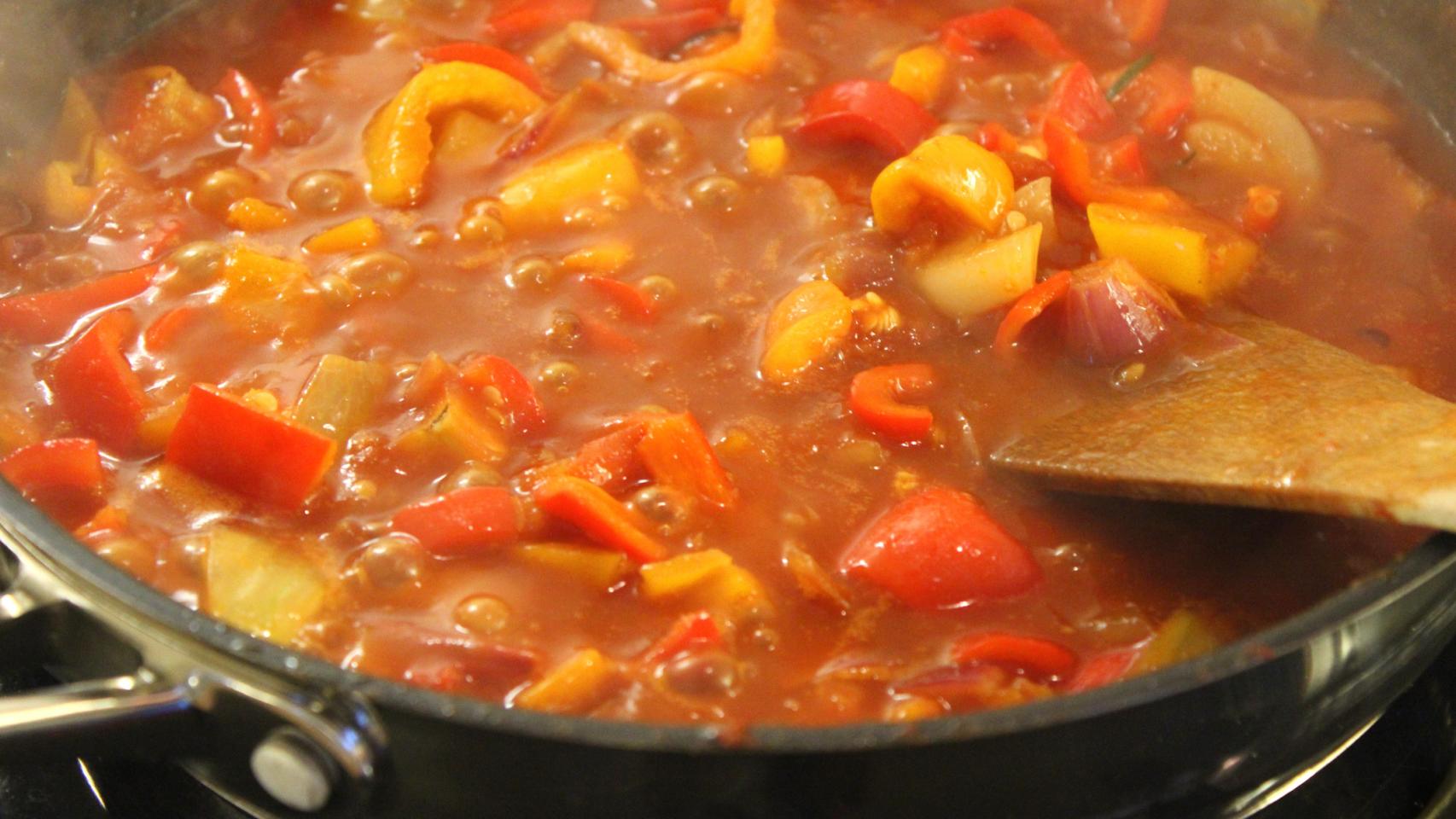 Pisto de verduras.