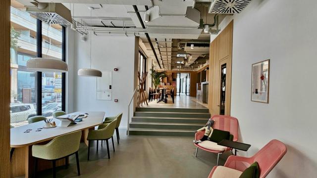 Interior de la nueva oficina de IWG en Palma de Mallorca.