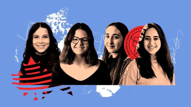 Alba Madrid, Blanca Mallenco, Ana Millán e Itziar Sáez en un montaje de Magas.