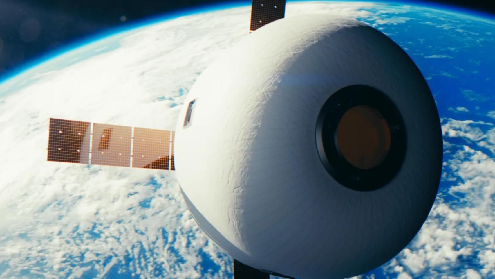 El módulo inflable de Max Space.