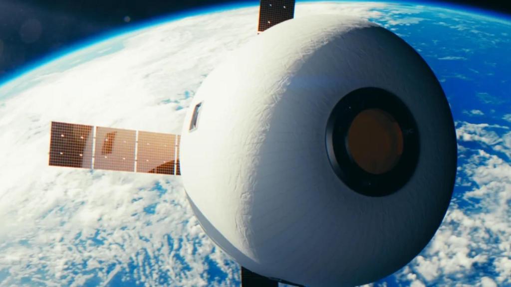 El módulo inflable de Max Space.
