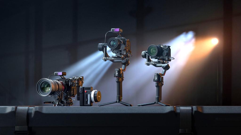 RS 4, RS 4 Pro y DJI Focus Pro en una misma imagen.