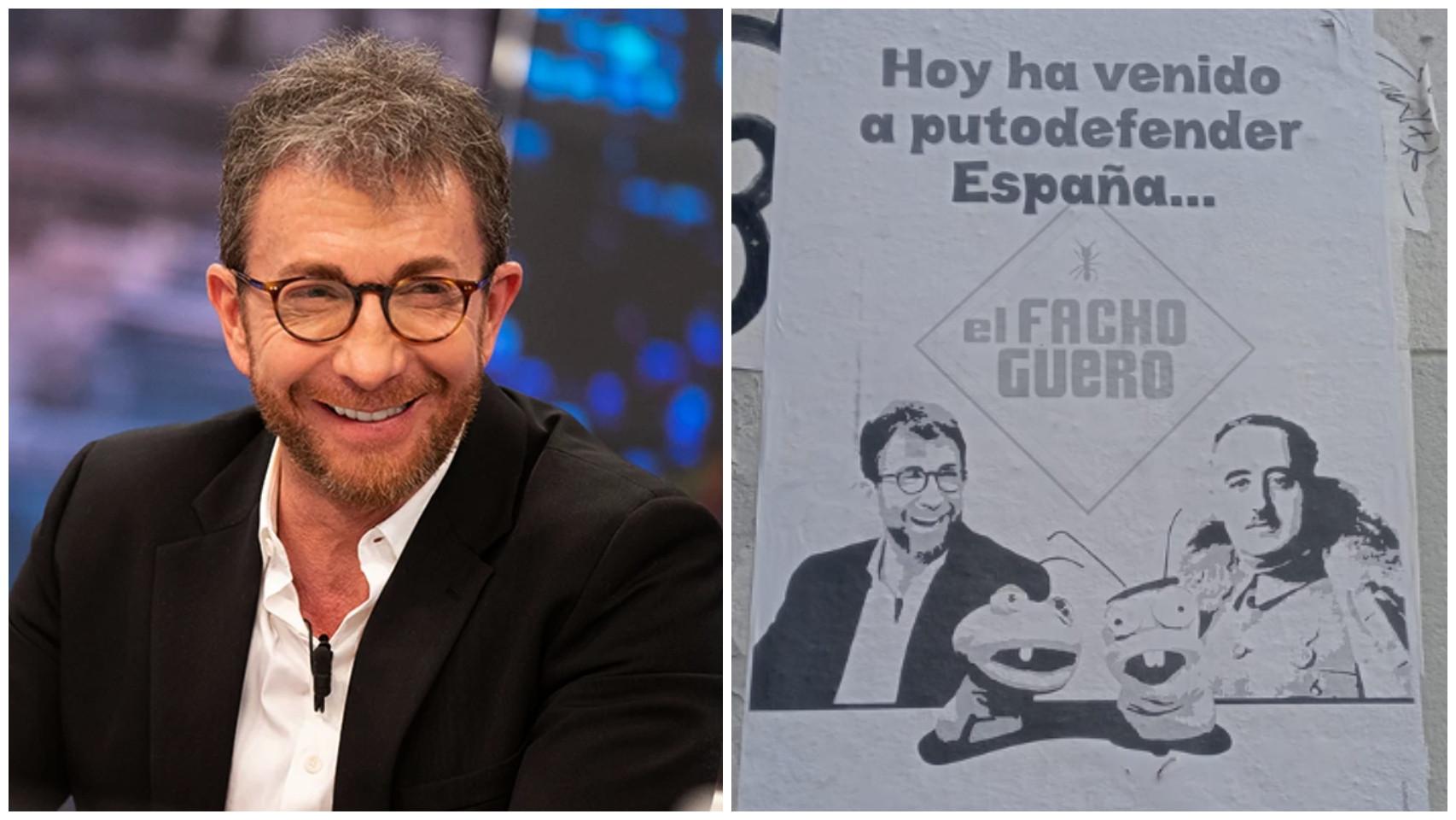 El cartel que ha aparecido en Madrid contra Pablo Motos.