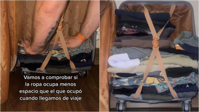 El truco definitivo para ahorrar espacio en tu maleta.
