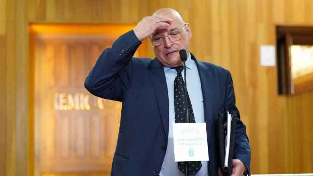 Armando Ojea en el Parlamento de Galcia.