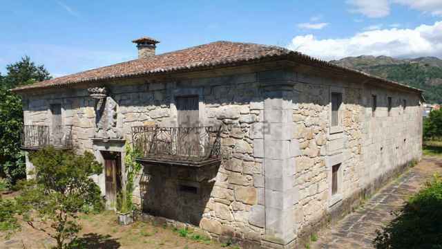 Fachada del Pazo dos Correa, en Tomiño (Pontevedra).