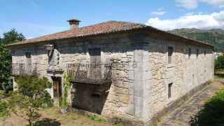 Fachada del Pazo dos Correa, en Tomiño (Pontevedra).