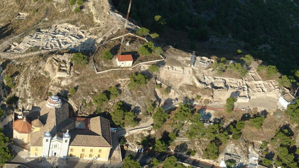 Los restos de la fortaleza musulmana de Yakka.