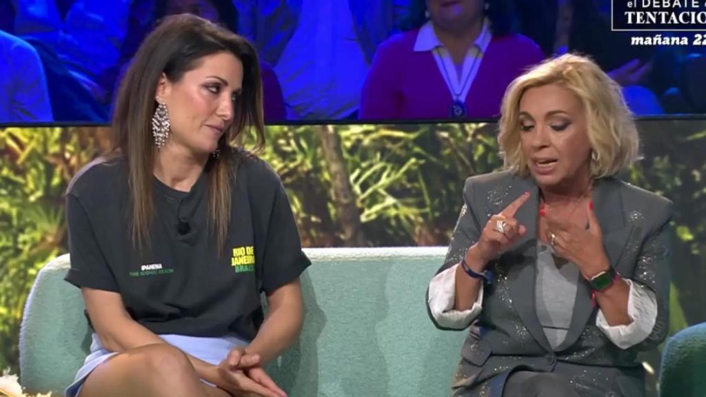 Nagore Robles y Carmen Borrego en 'Supervivientes: Tierra de nadie'.