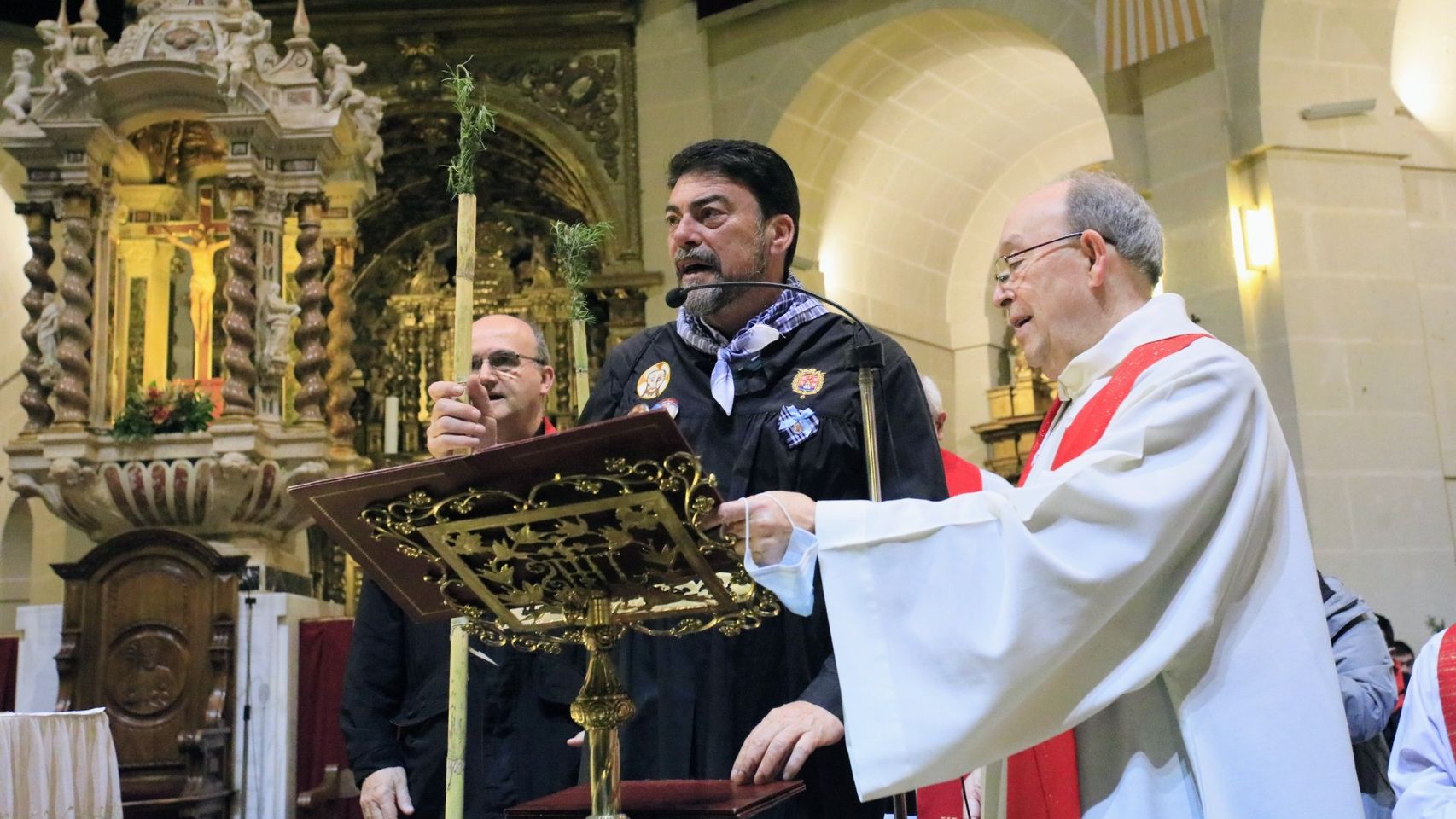 Luis Barcala el día de la celebración de la Santa Faz.