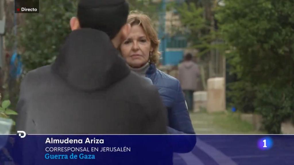 Almudena Ariza en 'Telediario 1'.