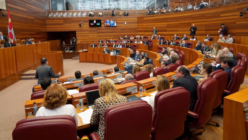 Imagen del pleno de las Cortes de Castilla y León en la jornada del martes
