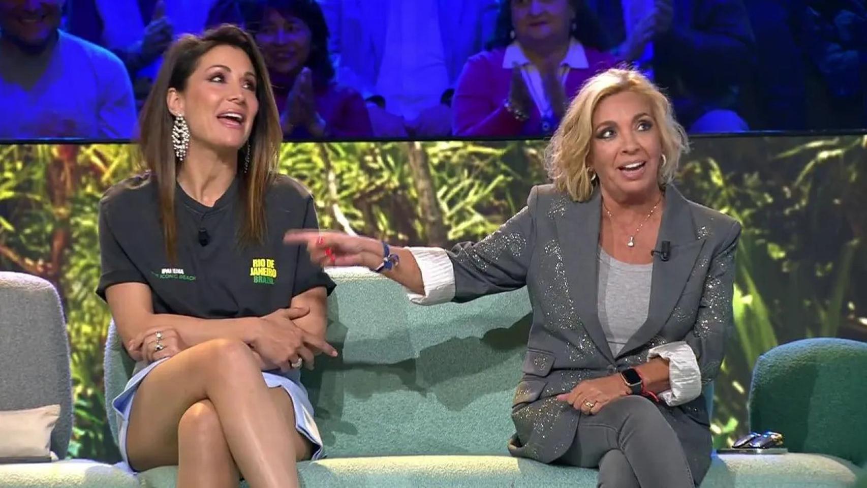 Nagore Robles y Carmen Borrego en 'Supervivientes': Tierra de nadie'.