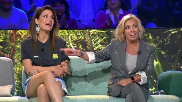 Nagore Robles y Carmen Borrego en 'Supervivientes': Tierra de nadie'.