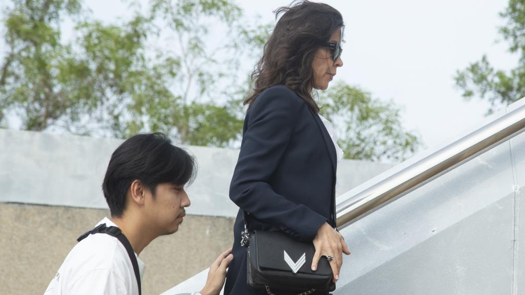 Silvia Bronchalo, a su llegada al tribunal.