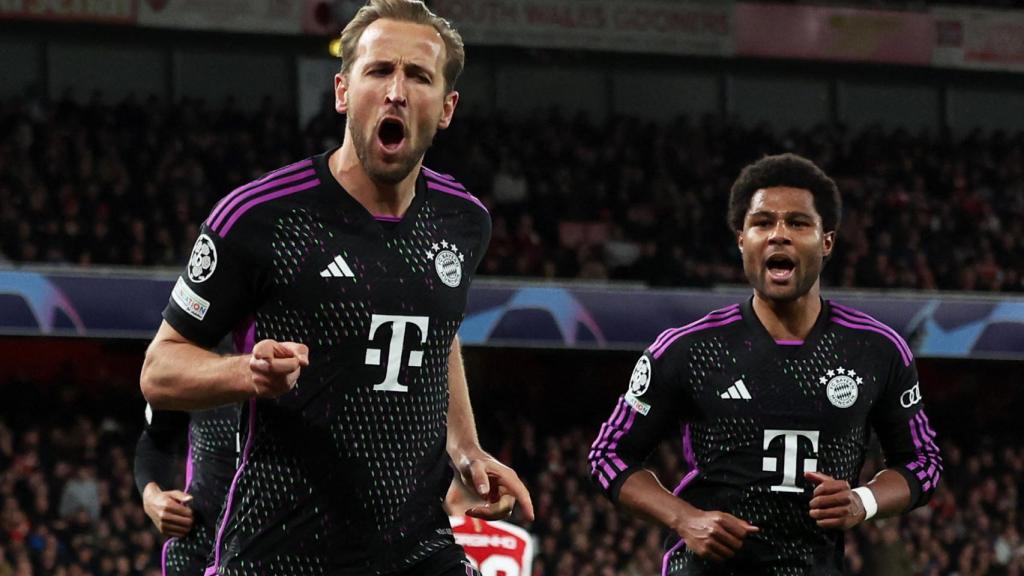 Harry Kane celebra su gol ante el Arsenal.