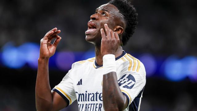 Vinicius Jr., durante el partido de Champions ante el Manchester City