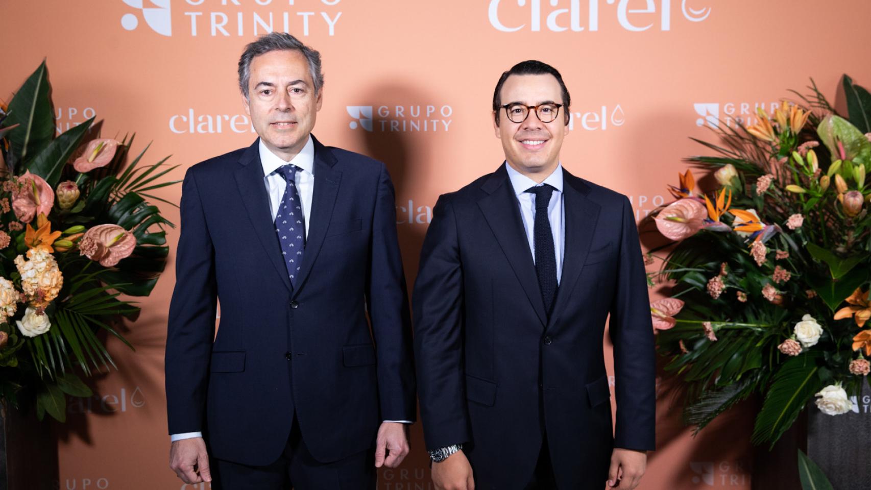José María Jiménez, el consejero delegado de Clarel; Iván Trujillo, CEO de Trinity.
