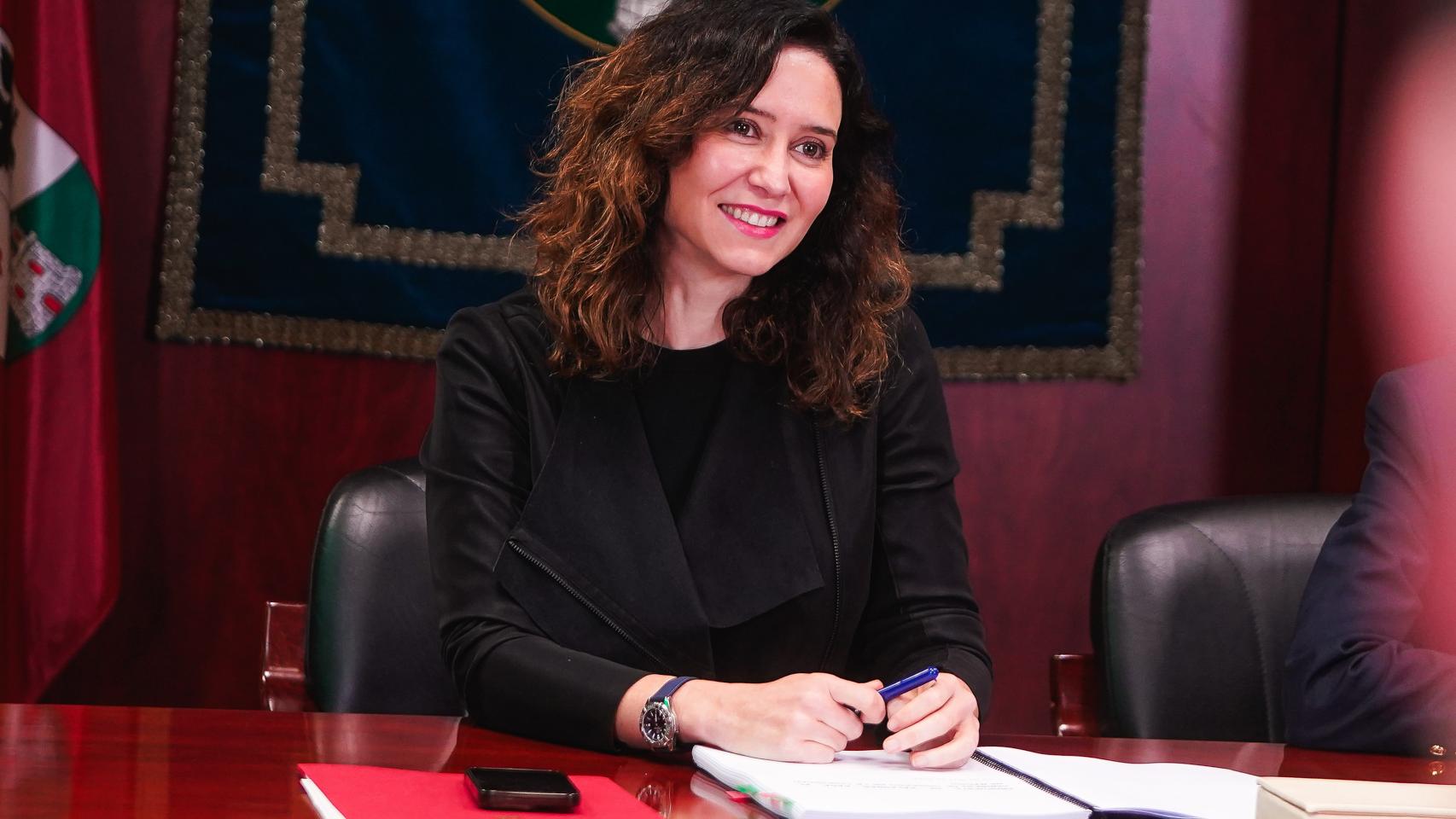 Isabel Díaz Ayuso en Alcobendas.