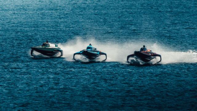 Vista de las embarcaciones que compiten en la E1.