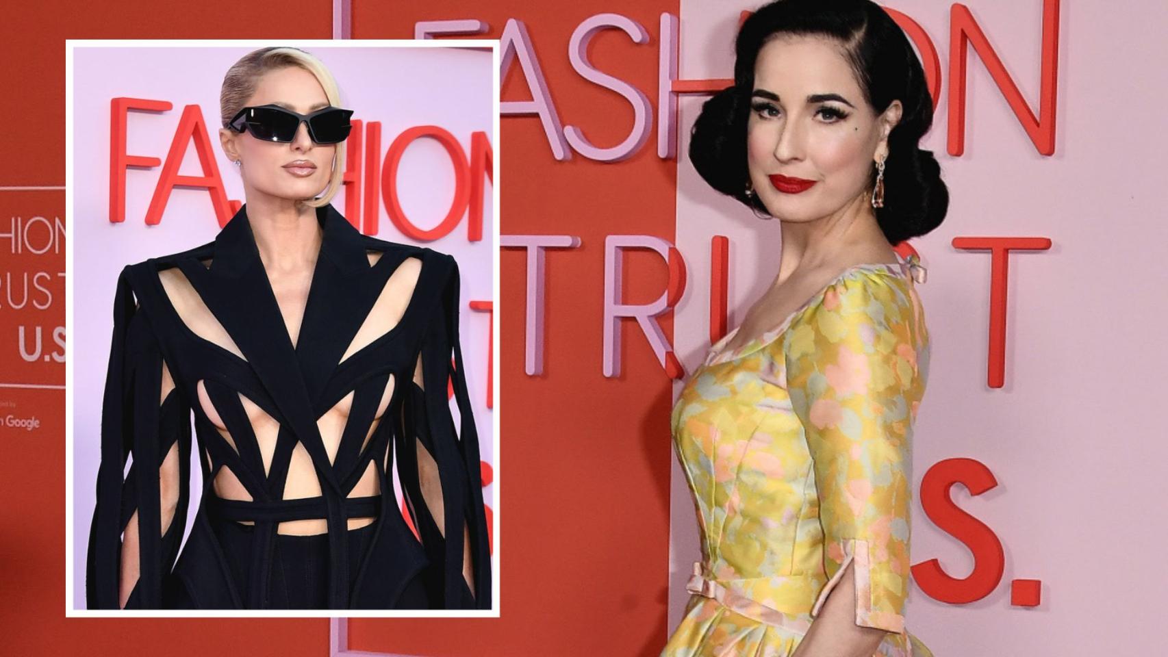 Dita von Teese y Paris Hilton, en un montaje de Magas.