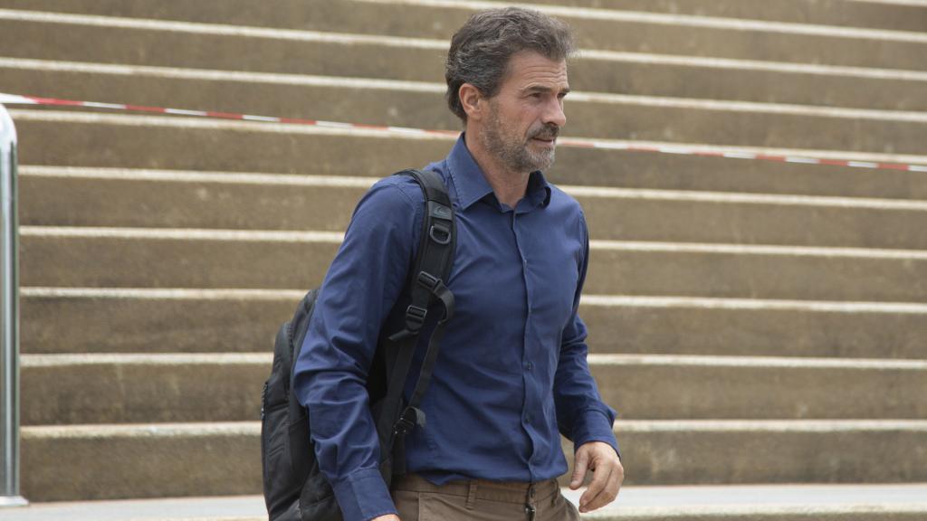 Rodolfo Sancho el pasado miércoles a su salida del juicio.