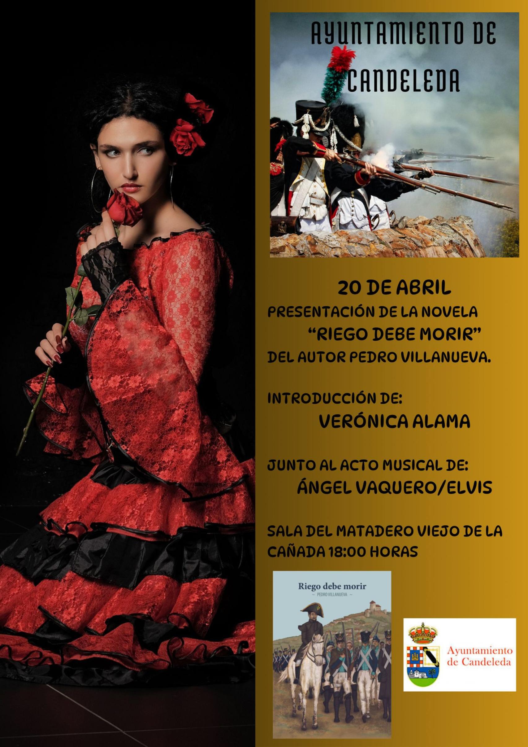 El Cartel de la novela 'Riego debe Morir'